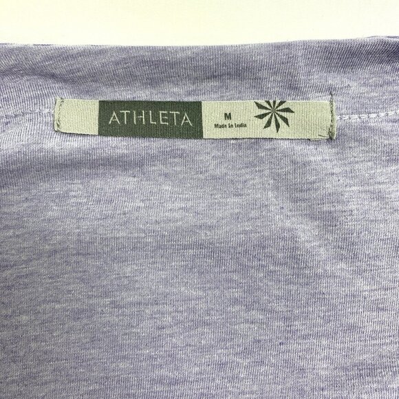 Athleta Dhara Paisley Double Layer Active Dress - Purple, Size Medium - Picture 6 of 7